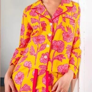 NEVER WORN * MERSEA OVER THE MOON PJ SET- POPPIES